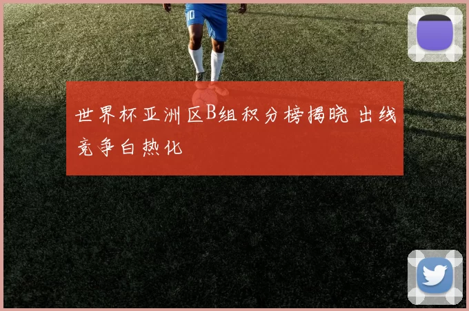 世界杯亚洲区B组积分榜揭晓 出线竞争白热化