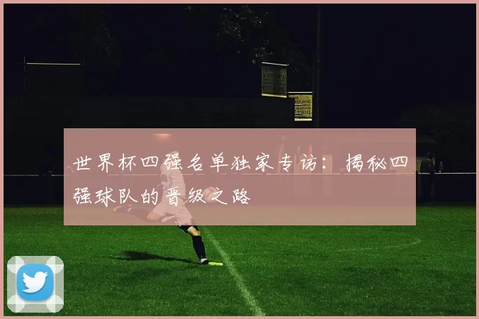 世界杯四强名单独家专访：揭秘四强球队的晋级之路